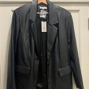 WeWoreWhat Vegan Leather Blazer